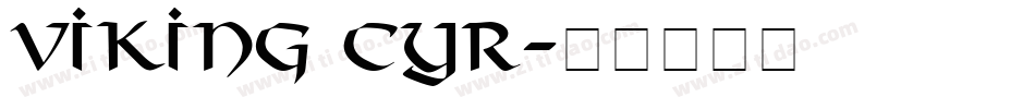 Viking Cyr字体转换